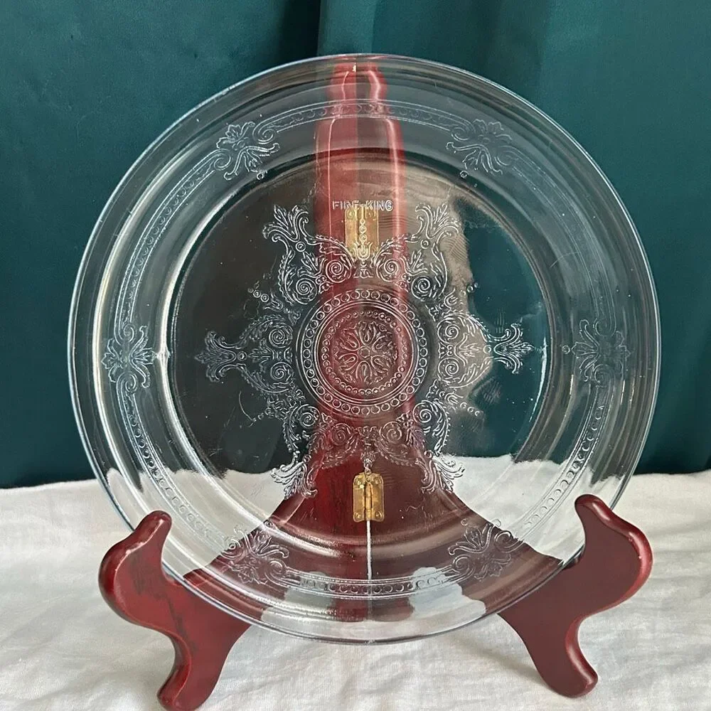 Fire King Sapphire Blue Philbe Pie Dish